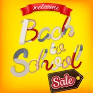 Back to School Sale Design EPS 10 N2