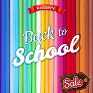 Back to School Sale Design EPS 10 N3