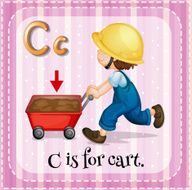 Flashcard letter C