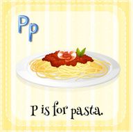 Alphabet P pasta