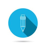 Pencil icon Drawing tool sign N12