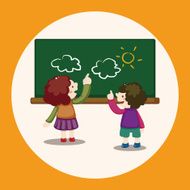 student cartoon theme elements N25