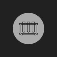 icon of laboratory tubes N8
