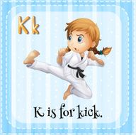 Flashcard K kick