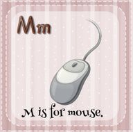 Flashcard letter M