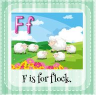 Flashcard letter F