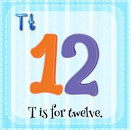 Flashcard T twelve