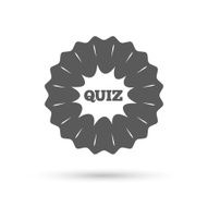 Quiz sign icon Questions and answers game N11