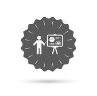 Presentation billboard sign icon Diagram symbol N4
