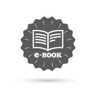 E-Book sign icon Electronic book symbol