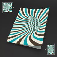 A4 Business Blank Abstract Striped Background Optical Art N2