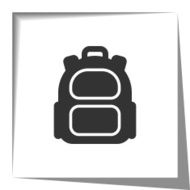 backpack paper cut out