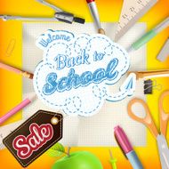 School sale background EPS 10