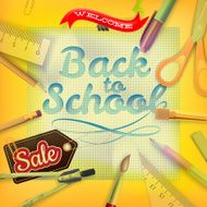 Back to School marketing background EPS 10 N13