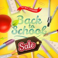 Back to School Sale Design EPS 10 N9