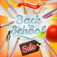 Back to School marketing background EPS 10 N14
