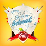 Back to School marketing background EPS 10 N16