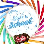 Colorful pencils school Sale EPS 10 N2