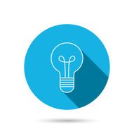 Lamp icon Idea and solution sign N4