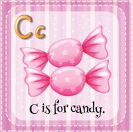 Letter C candy