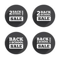 Back to school icons Studies after the holidays N10