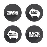 Back to school icons Studies after the holidays N11