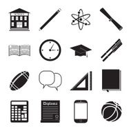 Back to School icon vector set N2