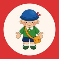 student cartoon theme elements vector eps N2