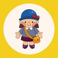 student cartoon theme elements vector eps N3