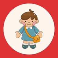 student cartoon theme elements vector eps N10