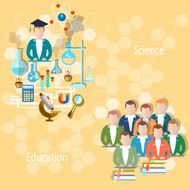 Study and education concept pupils teachers school university college lecture