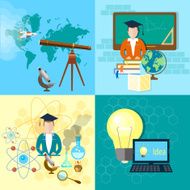 Education concept student school board textbooks science