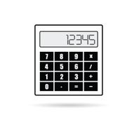 calculator icon vector