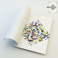 A4 Business Blank Abstract Vector Illustration