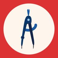 Stationery compasses theme elements N5