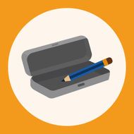 Pencil case theme elements