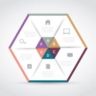 Modern hexagon infographics