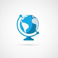 Vector globe icon Geography