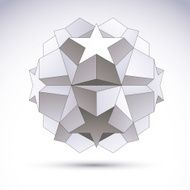 Vector abstract 3D object design element template