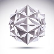 Abstract vector 3D geometric object clear eps 8