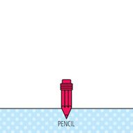 Pencil icon Drawing tool sign N14