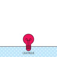 Lamp icon Idea and solution sign N5