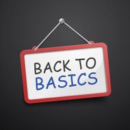 back to basics hanging sign