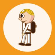 student cartoon theme elements vector eps N15