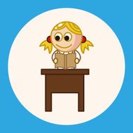 student cartoon theme elements vector eps N17