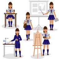 Girl at the School