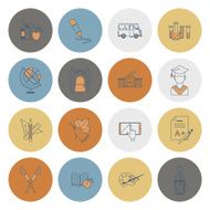 school and education icons N333