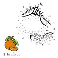 Numbers vector game fruits and vegetables (mandarin) N2
