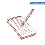 Notebook Vector illustration hand drawn