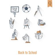 school and education icons N344